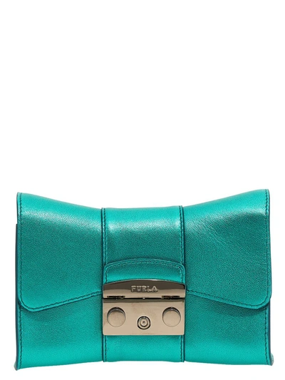 Shop Furla 'metropolis Mini Remix' Crossbody Bag In Green