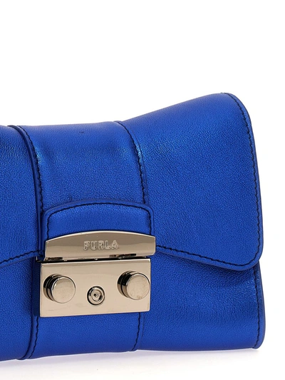 Shop Furla 'metropolis Mini Remix' Crossbody Bag In Blue