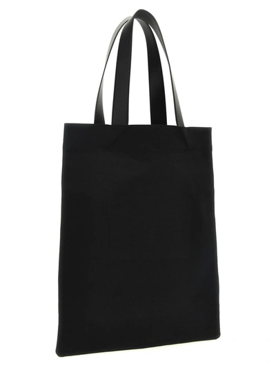 Shop Jil Sander 'flat Shopper' Medium Shopping In Black