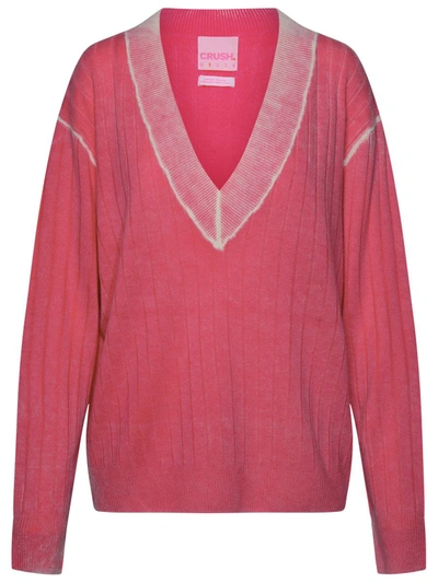Shop Crush Pink Cashmere Sweater In Fucsia