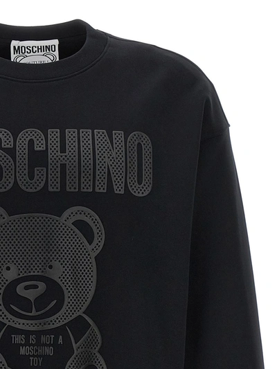 Shop Moschino 'teddy' Sweatshirt In Black
