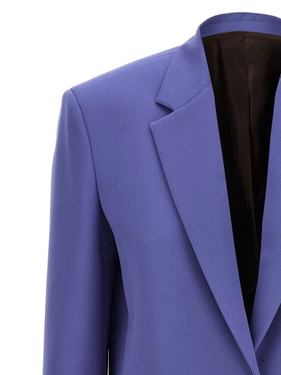 Shop Attico The  'glen' Blazer In Purple