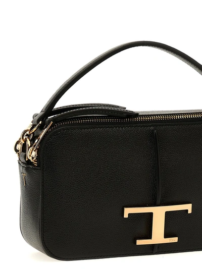 Shop Tod's 't Timeless' Shoulder Bag In Black