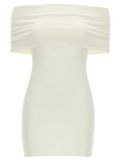 Shop Wardrobe.nyc Off Shoulders Mini Dress In White