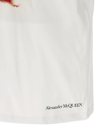 Shop Alexander Mcqueen 'skull' T-shirt In White