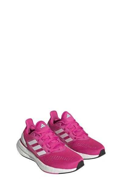Shop Adidas Originals Kids' Pureboost 22 Running Sneaker In Lucid Fuchsia/ White