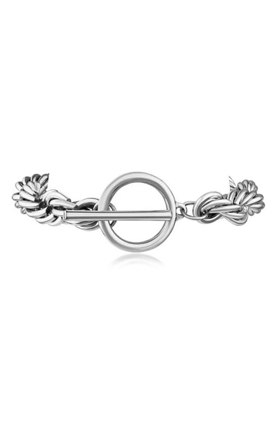 Jardin Rope Chain Toggle Bracelet In Silver