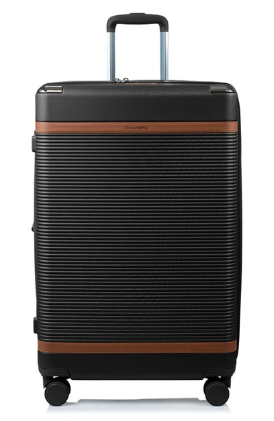 Champs Vintage-like Iii Hardside Spinner Luggage Set, 3 Piece In Black