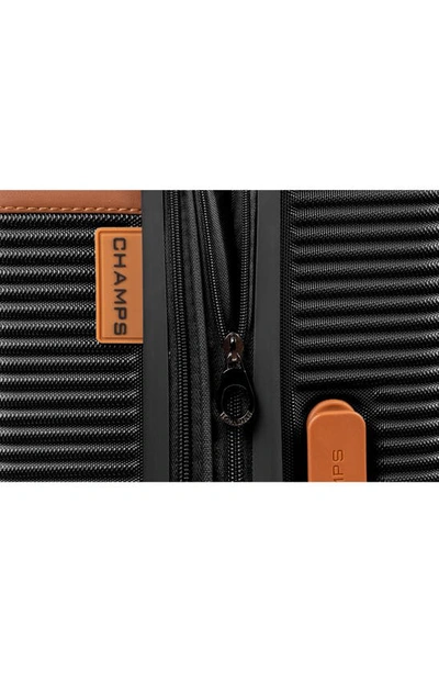 Champs Vintage-like Iii Hardside Spinner Luggage Set, 3 Piece In Black
