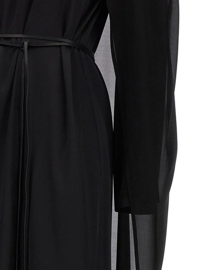 Shop Di.la3 Pari' Cape Dress In Black