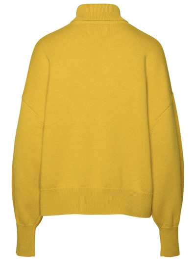 Shop Isabel Marant Étoile 'nash' Mustard Wool Blend Sweater In Yellow