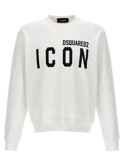 Shop Dsquared2 'icon' Sweatshirt In White/black