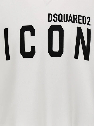 Shop Dsquared2 'icon' Sweatshirt In White/black