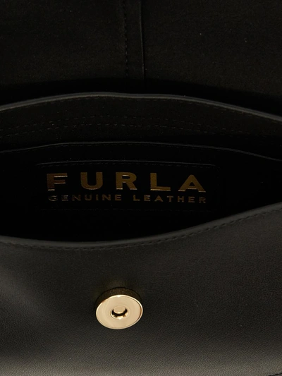 Shop Furla 'flow' Mini Shoulder Bag In Black