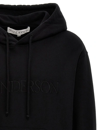 Shop Jw Anderson J.w. Anderson Logo Hoodie In Black