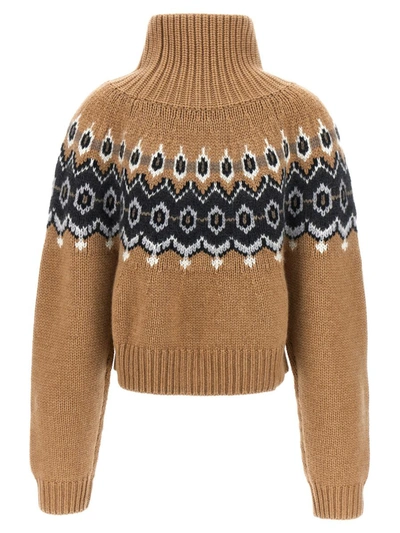 Shop Khaite 'amaris' Sweater In Beige