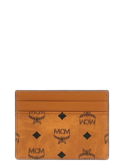 Shop Mcm 'aren' Card Holder In Brown