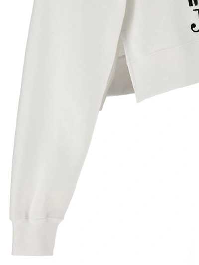 Shop Mo5ch1no Jeans Logo Sweatshirt In White