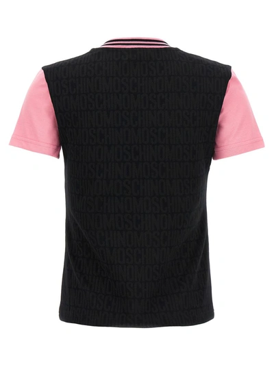 Shop Moschino 'logo' T-shirt In Black