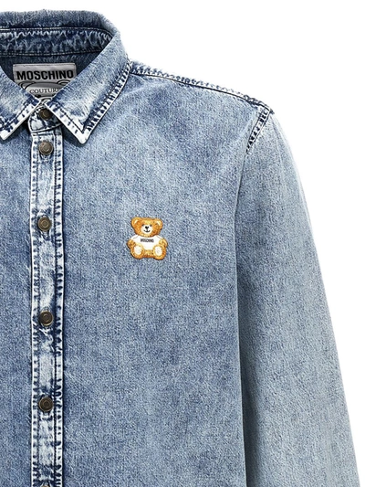 Shop Moschino 'teddy' Shirt In Blue