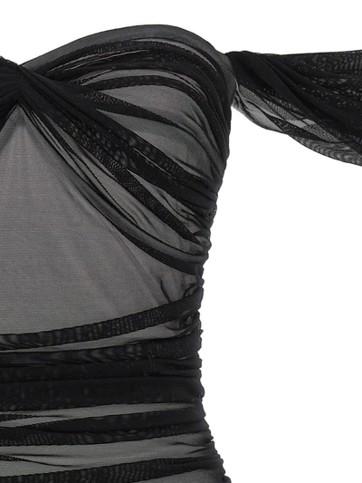 Shop Norma Kamali 'walter' Mini Dress In Black