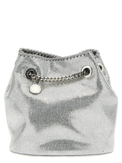 Shop Stella Mccartney 'falabella' Bucket Bag In Silver