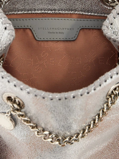 Shop Stella Mccartney 'falabella' Bucket Bag In Silver