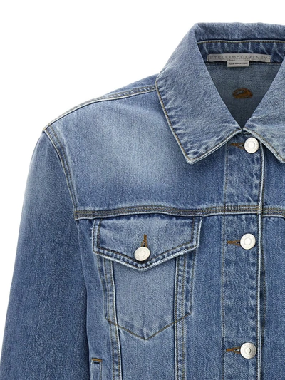 Shop Stella Mccartney 'iconic Falabella' Jacket In Blue