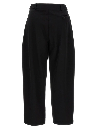 Shop Stella Mccartney Pants With Front Pleats In Black