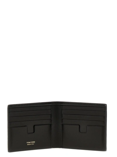 Shop Tom Ford Logo Wallet In Black