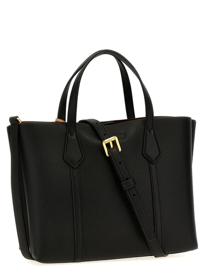 Shop Tory Burch 'perry' Small Shopping Bag In Black