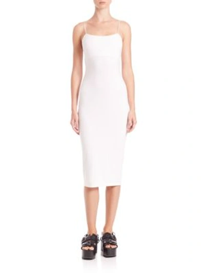 Shop Alexander Wang T Cutout Modal Cami Dress In White