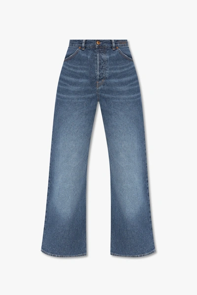 Shop Chloé Blue Straight Leg Jeans In New