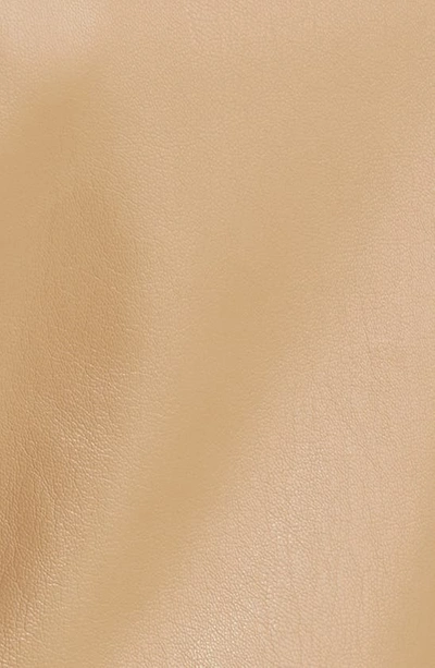 Good American Better Than Leather Faux Leather Tank In Warm Caramel003