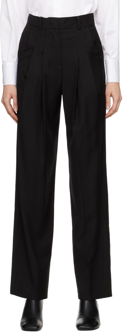 Shop The Frankie Shop Black Gelso Trousers