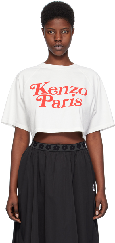 Shop Kenzo Off-white  Paris Verdy Edition T-shirt In Off White
