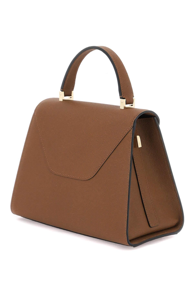 Shop Valextra Medium Iside Top Handle Bag In Brown