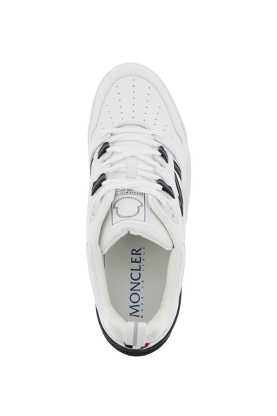 Shop Moncler Pivot Sneakers In White,black,grey