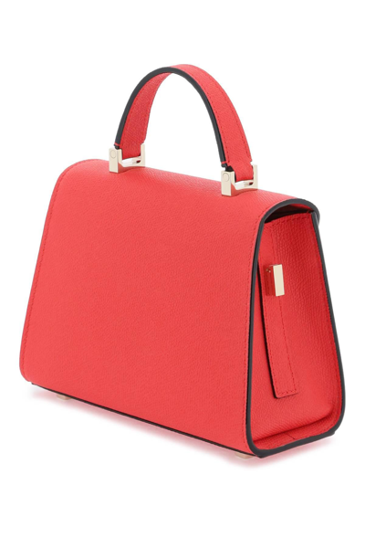 Shop Valextra Iside Micro Handbag In Red