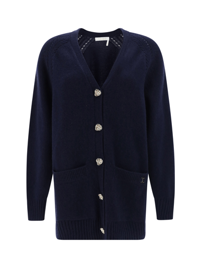 Chloé Sweaters In Iconic Navy