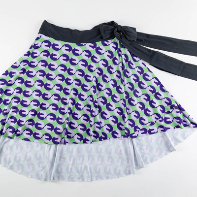 Shop Forza Cavallo Yin Yang Horse Wrap Skirt In Purple