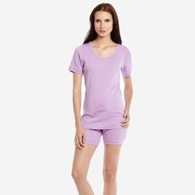 Shop Leveret Womens Short Pajamas In Purple