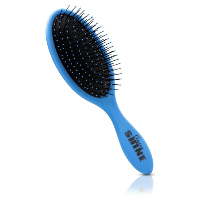 Shop Iso Beauty Aquashine Wet & Dry Soft-touch Paddle Hair Brush In Blue