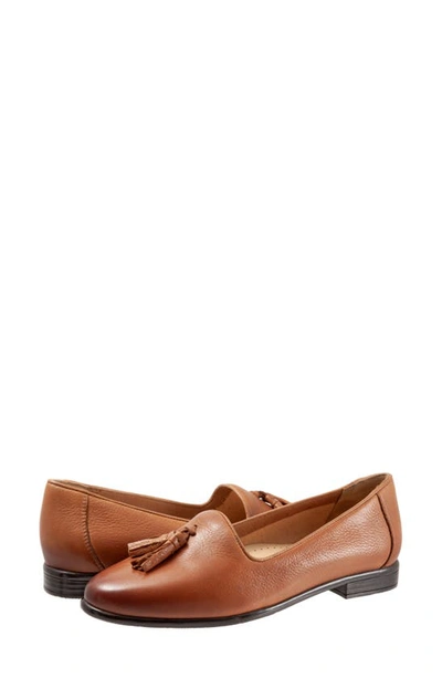 Shop Trotters Liz Tassel Loafer In Luggage