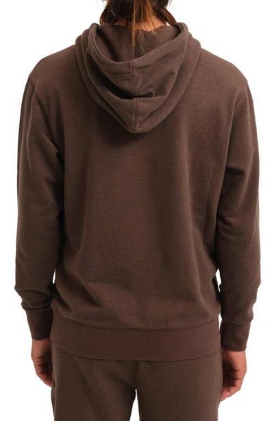 Shop Stance Shelter Hoodie In Dark Brown