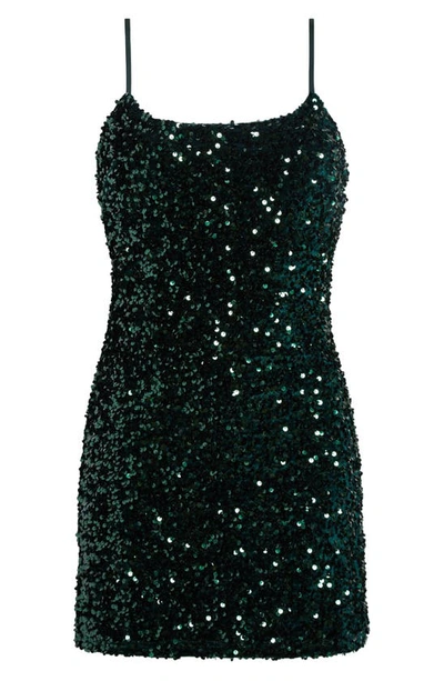Shop Bp. Night Out Sequin Camisole Dress In Green Sequins