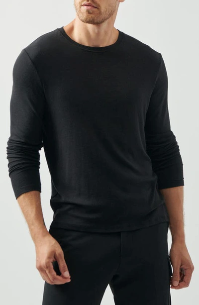 Atm Anthony Thomas Melillo Oversize Rib Long Sleeve T-shirt In Black