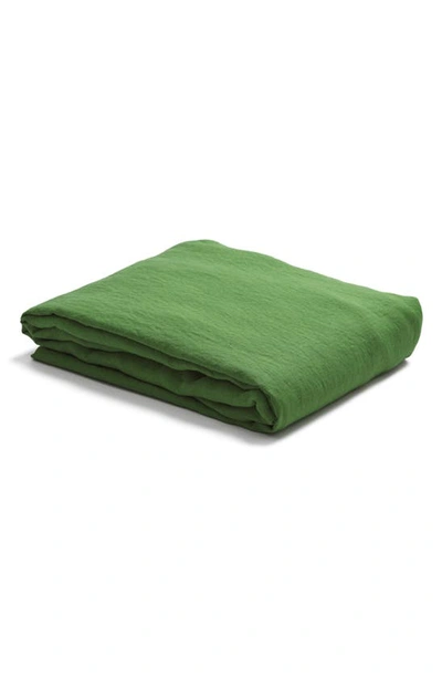 Shop Piglet In Bed Linen Fitted Sheet In Forest Green