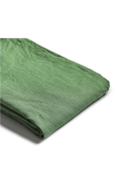 Shop Piglet In Bed Linen Fitted Sheet In Forest Green