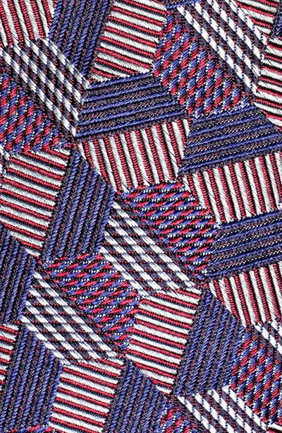 Shop Jack Victor Holton Jigsaw Silk Tie In Purple